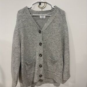 Cozy Old Navy Heather Gray Women's Cardigan